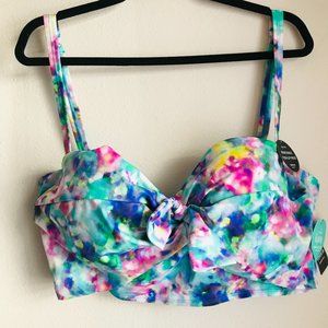 Torrid watercolor swimsuit top